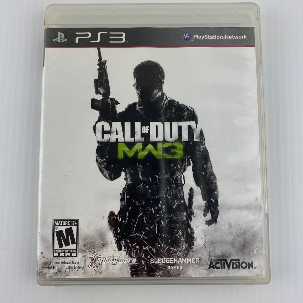 Call of Duty MW3 PS3 Video Game 2011 Case Booklet Disc Rated Mature